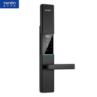 亚太天能(TENON)微信智能指纹锁锌合金家用指纹密码锁电子门锁V1w 钛黑(标准版)适配ios;Android