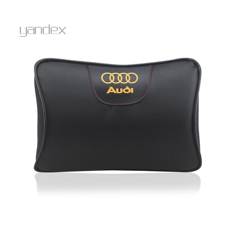 适用于A3/A4L/A6L/Q3/Q5Q7内饰汽车颈枕记忆棉车用腰靠真皮垫护枕