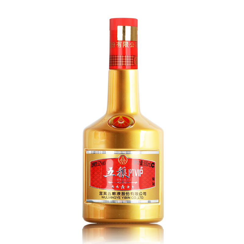 五粮液股份有限公司（WULIANGYE）国产浓香型白酒52度五粮PTVIP精制整箱500ml*6