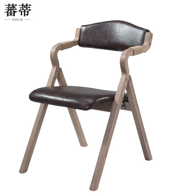蕃蒂餐椅深咖色把高清大图