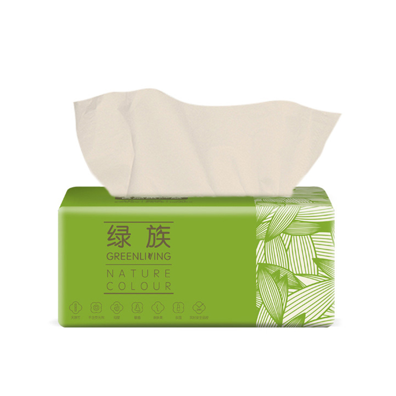 绿族本色抽纸纸巾15包家用面巾手纸卫生纸实惠家庭装整箱