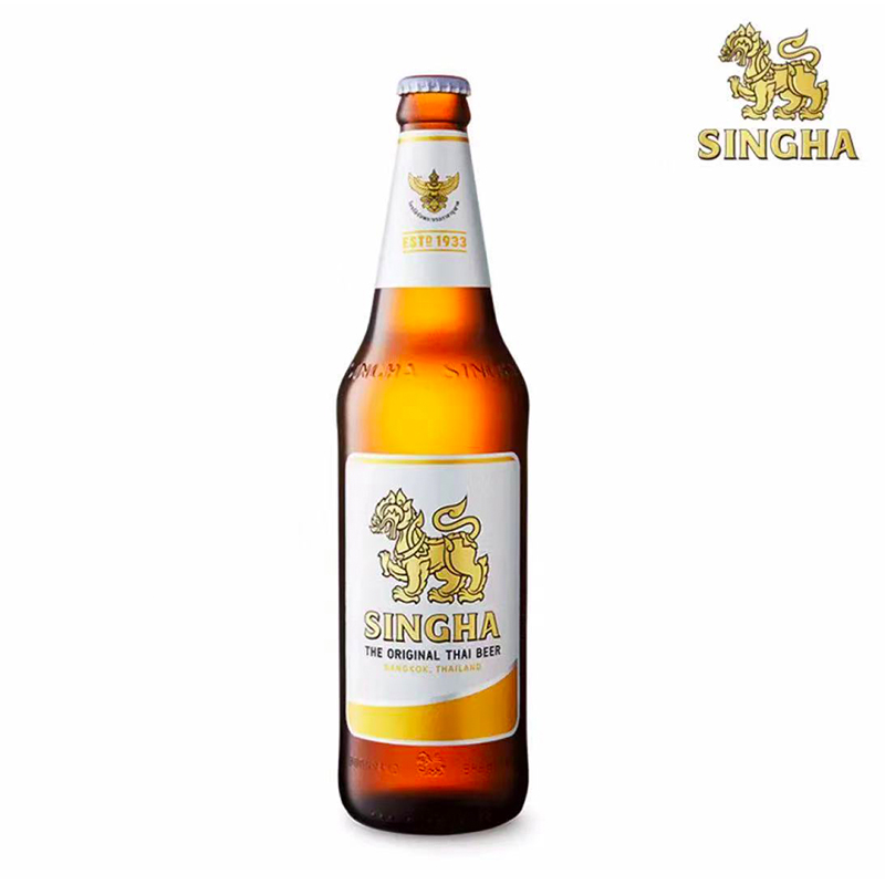 [倾酒倾饮旗舰店]泰国原装进口singha beer胜狮啤酒精酿麦香整箱630ml