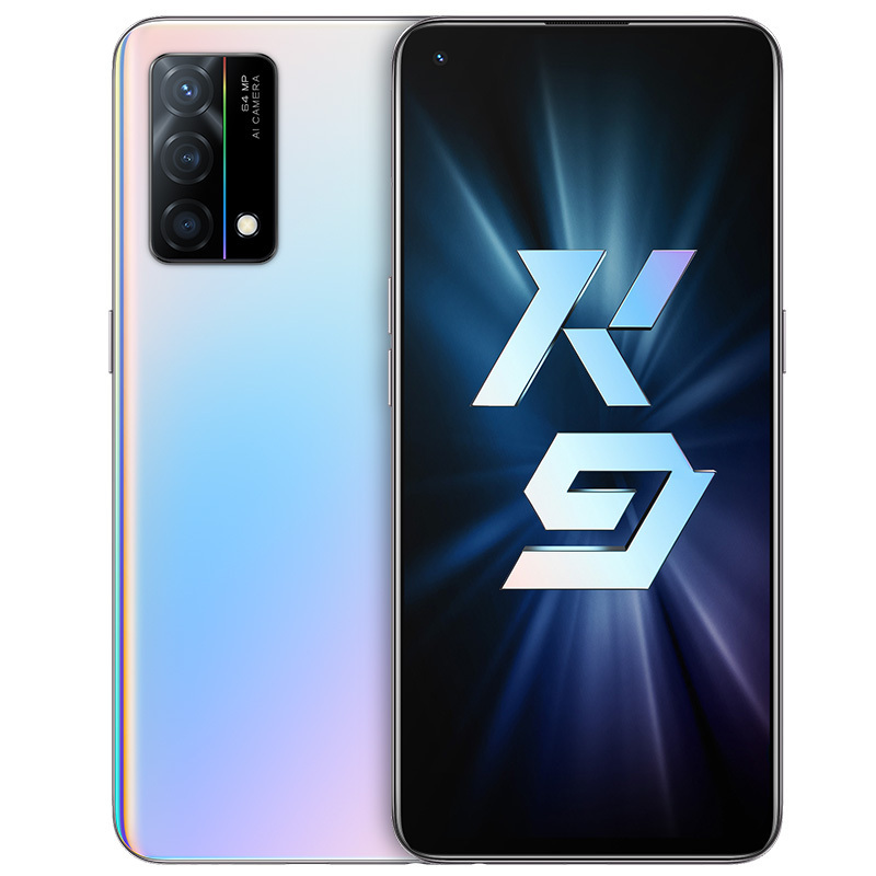 OPPO K9 8+128G 幻彩之翼 数字移动电话机 全网通版套餐Enco Air耳机白色