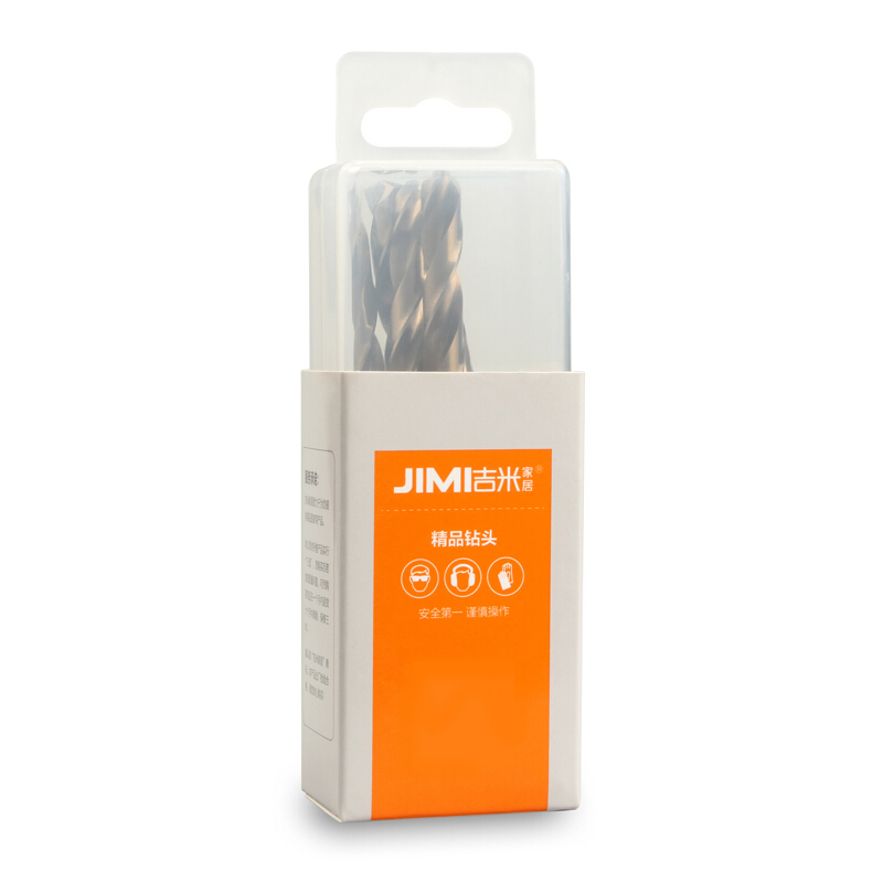 吉米家居 JM-G14208 含钴钻头手电钻冲击钻头金属不锈钢高速钢麻花钻电动工具配件8mm5支装