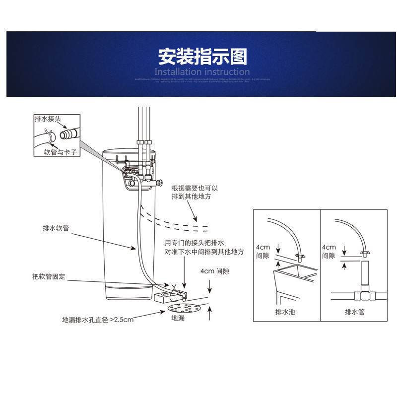 怡可飘(ecopure)中央软水机EPS603家用商用进口配件全屋除垢 净水器 家用