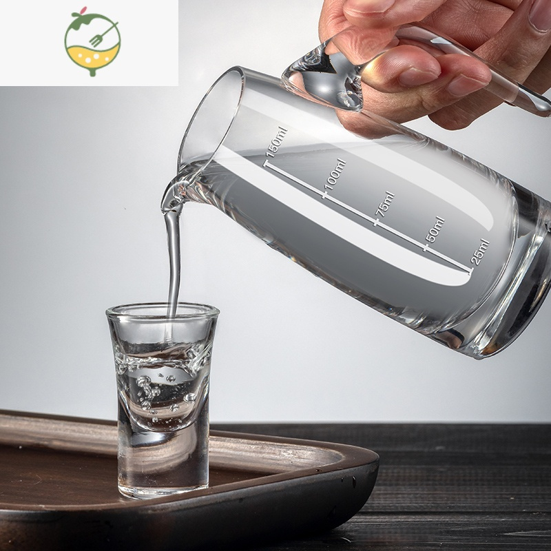 yicheng水晶玻璃分酒器白酒饭店商用家用装酒扎壶100刻度醒酒器高端