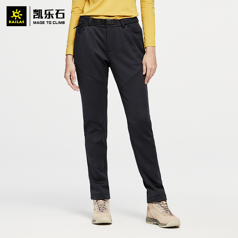 凯乐石软壳裤女加厚保暖长裤秋冬防风修身显瘦提臀裤/珠峰系列
