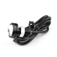 鹿途高亮LED鹰眼灯日行灯汽车改装灯 12V24V倒车灯照地边灯防水DIY装饰灯 24V白光