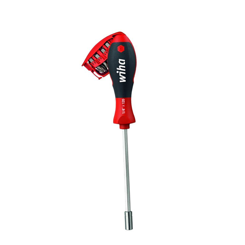 工具库 威汉Wiha 弹仓式起子手柄,1/4“3809 01-01 32901