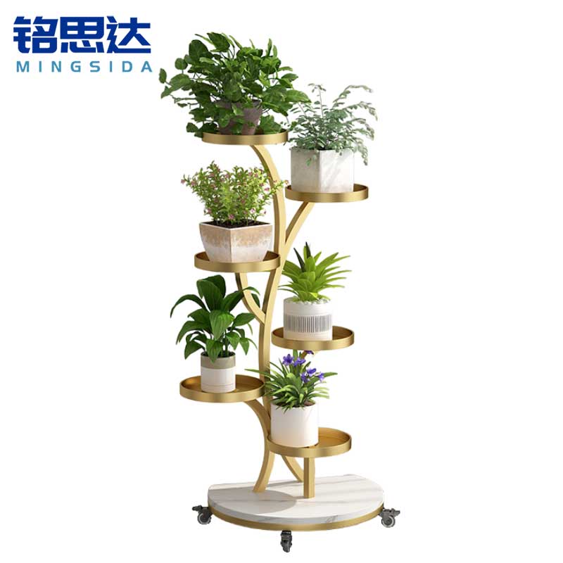 铭思达花架94cm带轮个高清大图