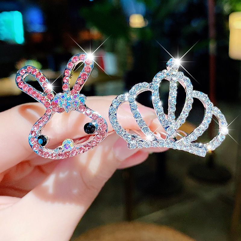 四个装公主小皇冠头饰儿童女童宝宝王冠小女孩发饰发梳发卡女臻依缘