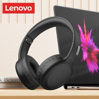 联想(Lenovo)TH30有线头戴式耳机USB带麦克风耳机办公游戏 3.5接口黑色头戴式耳机