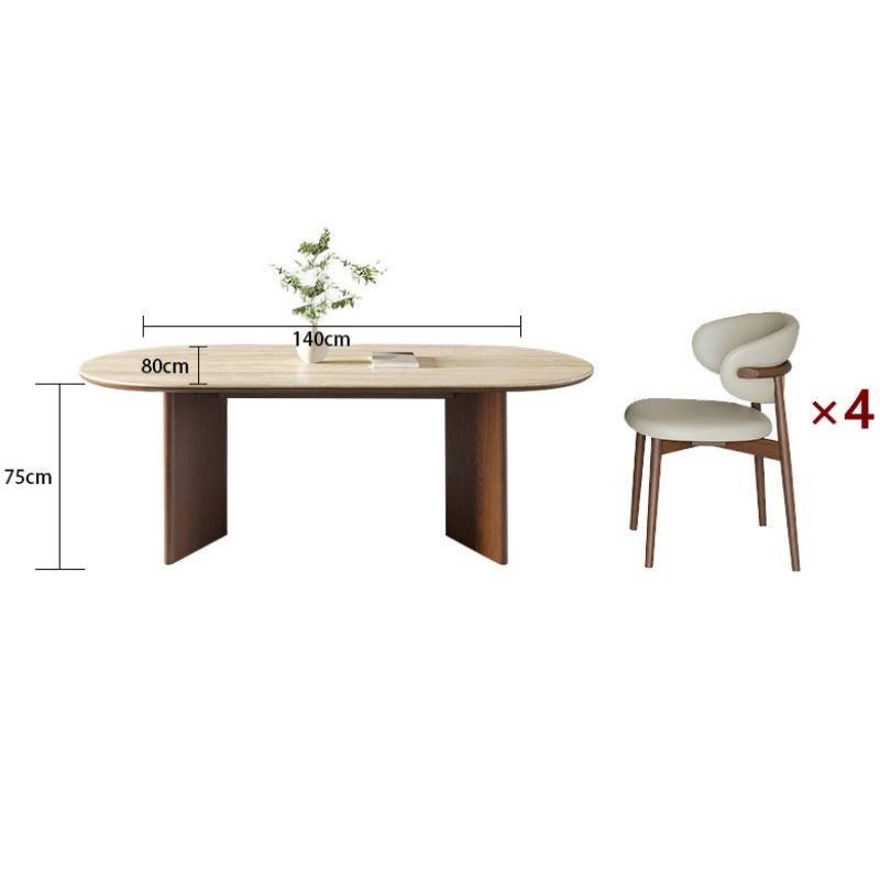 豫龙都 餐桌椅 一桌 四椅 套高清大图