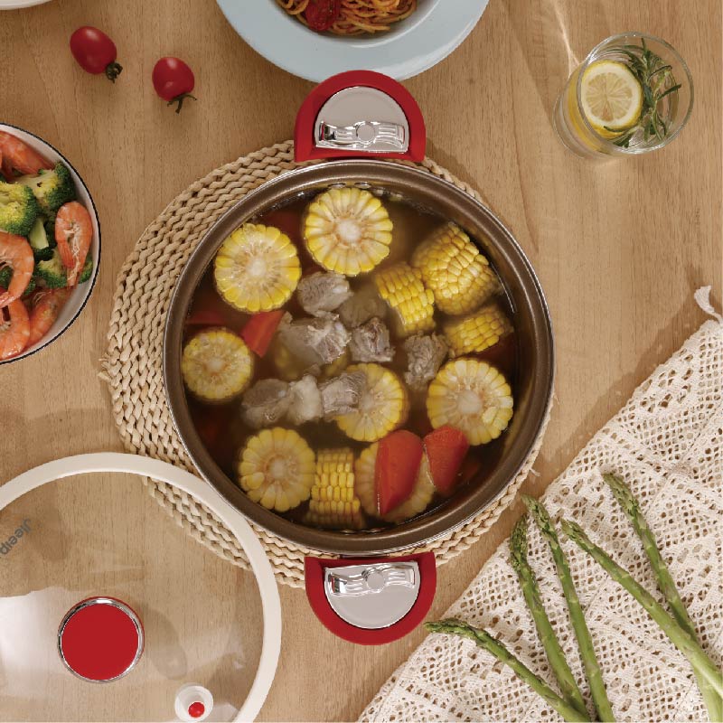 追璞多功能智能电压力锅5L大容量一键操作多功能烹饪家用电炊具智能定时保温高清大图