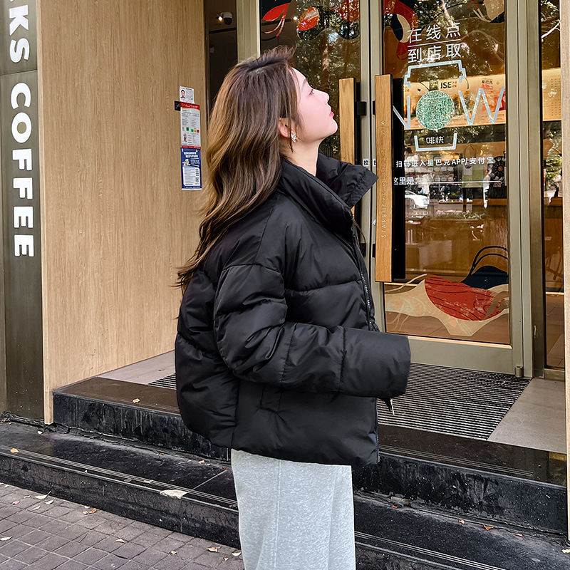 棉衣女短款冬装加厚面包服2023冬季新款羽绒棉服宽松学生棉袄外套_141高清大图