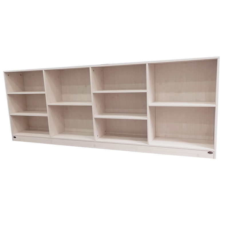 广亿隆木质储物架书架墙边柜置物架颜色可定制230*30*85cm/组高清大图