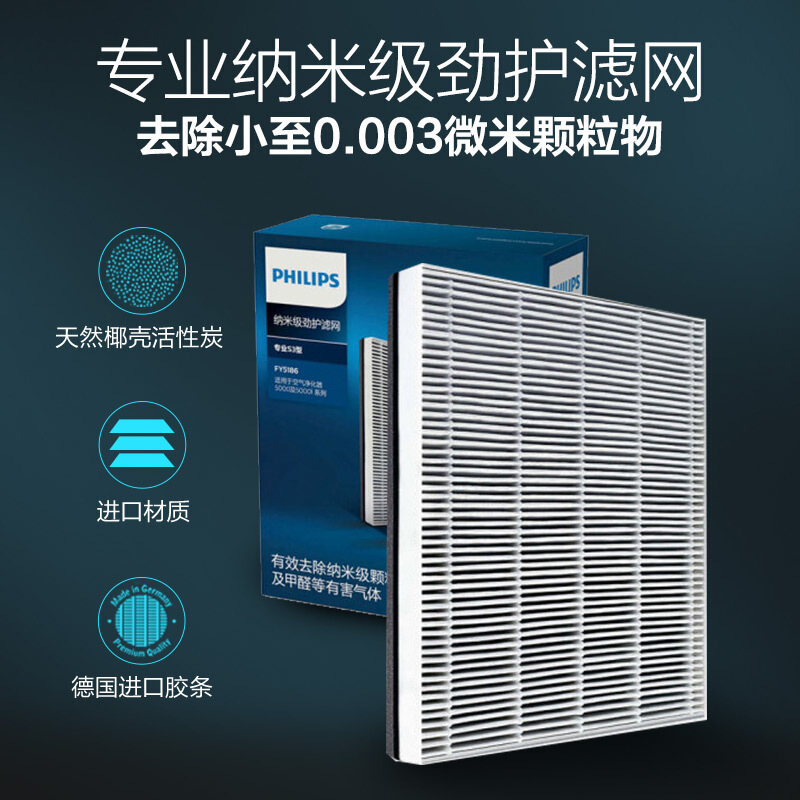 飞利浦(PHILIPS)空气净化器AC5668 除雾霾 除甲醛 颗粒物 三大数字同屏显示净化器 APP远程控制 智能数显