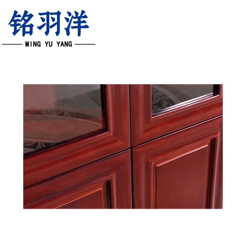铭羽洋四门书柜1600*400*2000mm台高清大图