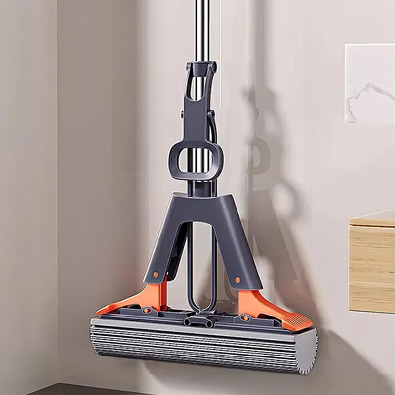 好帮手海绵拖把家用一拖净免手洗吸水对折式胶棉头神器*28cm