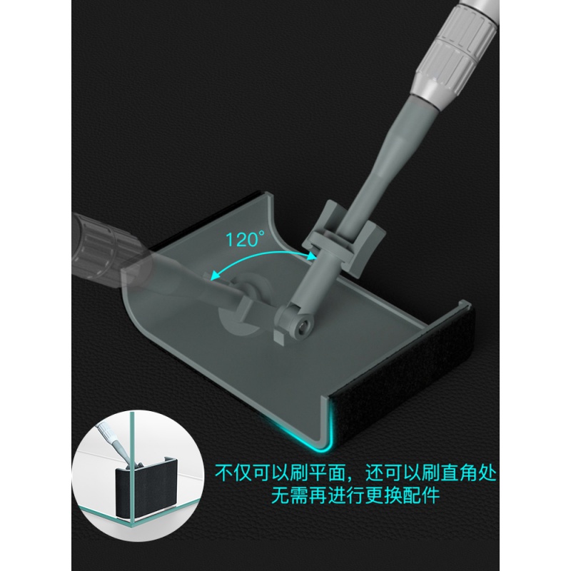 鱼缸刷子长柄清洗清洁刷缸无死角刮藻刀擦鱼缸壁清理清洁工具高清大图