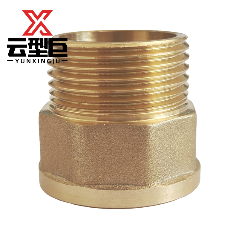 云型巨 铜内外丝直接 铜管件黄铜管件 DN25 个高清大图