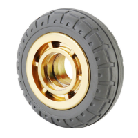 杨克 4寸重型灰腾橡胶定向脚轮