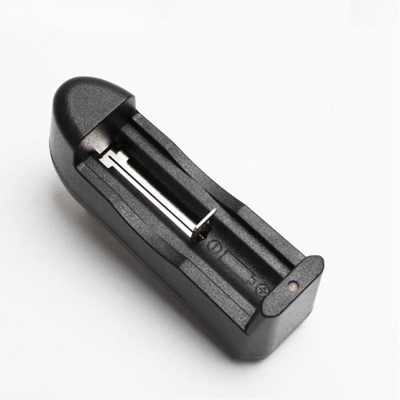 单槽充电器18650锂电池37v电筒头灯风扇充电平头动力带保护板强光手电