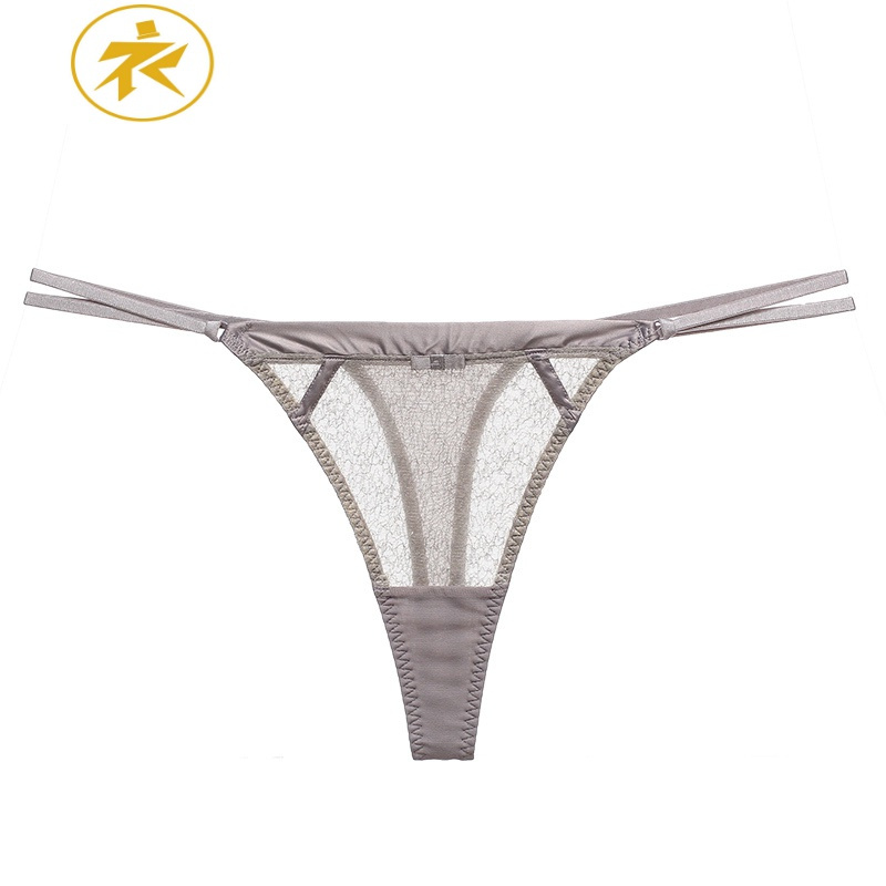 ideamini内裤女蕾丝性感超薄低腰三角裤透明丁字底裤少女内裤