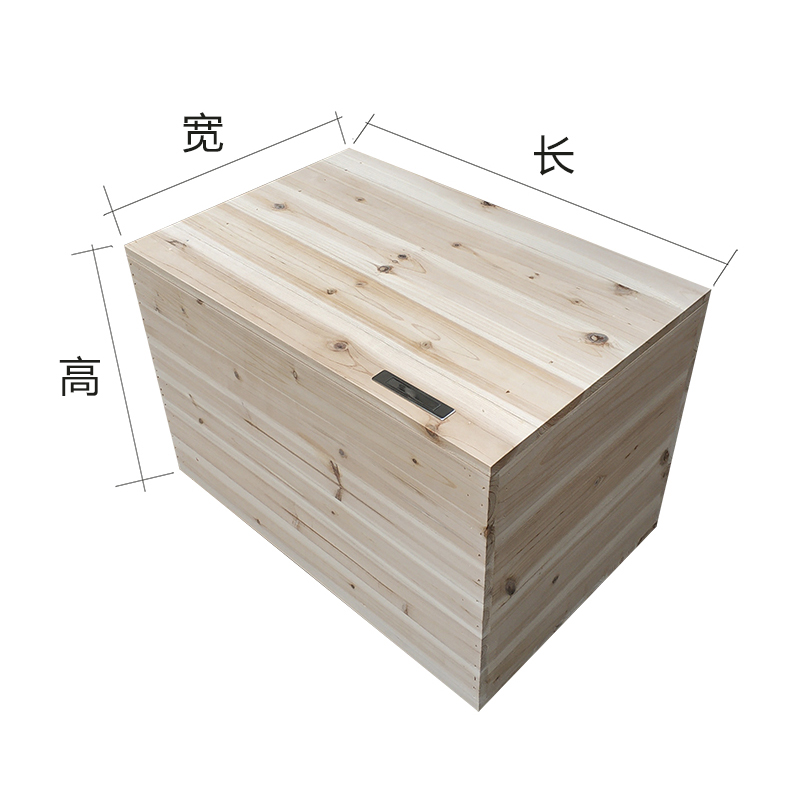 实木箱子拼床定制可移动榻榻米组合大木箱长方形加宽拼接床储物箱三维工匠 原木色：如图其他尺寸定制