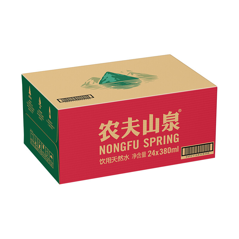 郷土工坊定制饮用水 饮用天然水380ml 1*24瓶