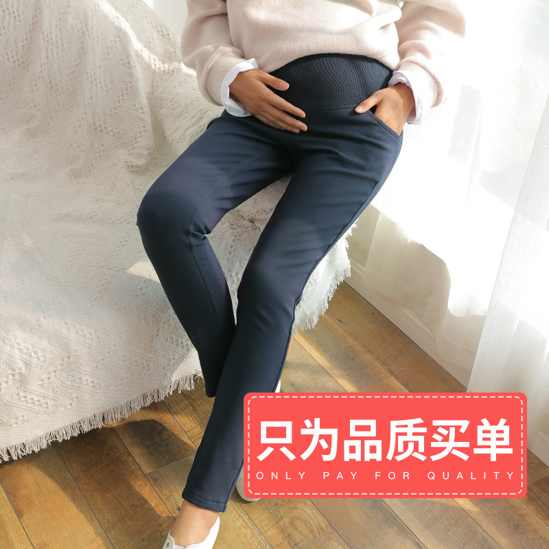 [苏宁自营]孕妇裤孕妇打底裤薄款外穿宽松秋冬托腹裤子春秋2018新款长裤秋装J238604