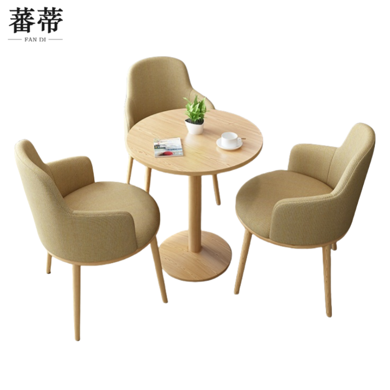 蕃蒂圆桌一桌三椅 套高清大图