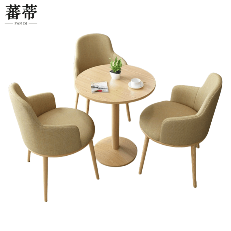 蕃蒂圆桌一桌三椅 套图片