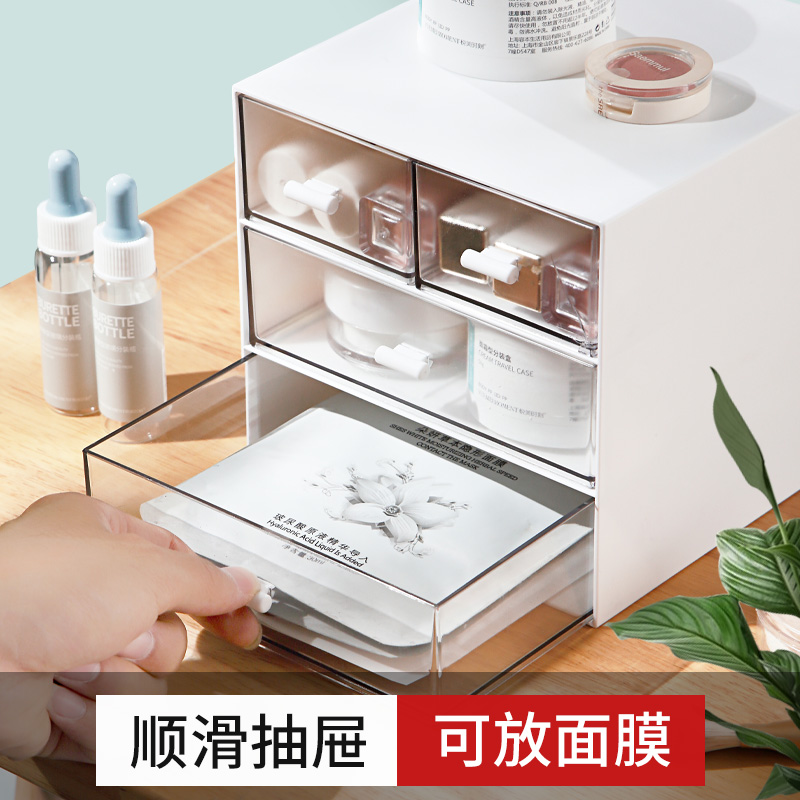 JEKO&JEKO 桌面三层抽屉收纳盒高清大图