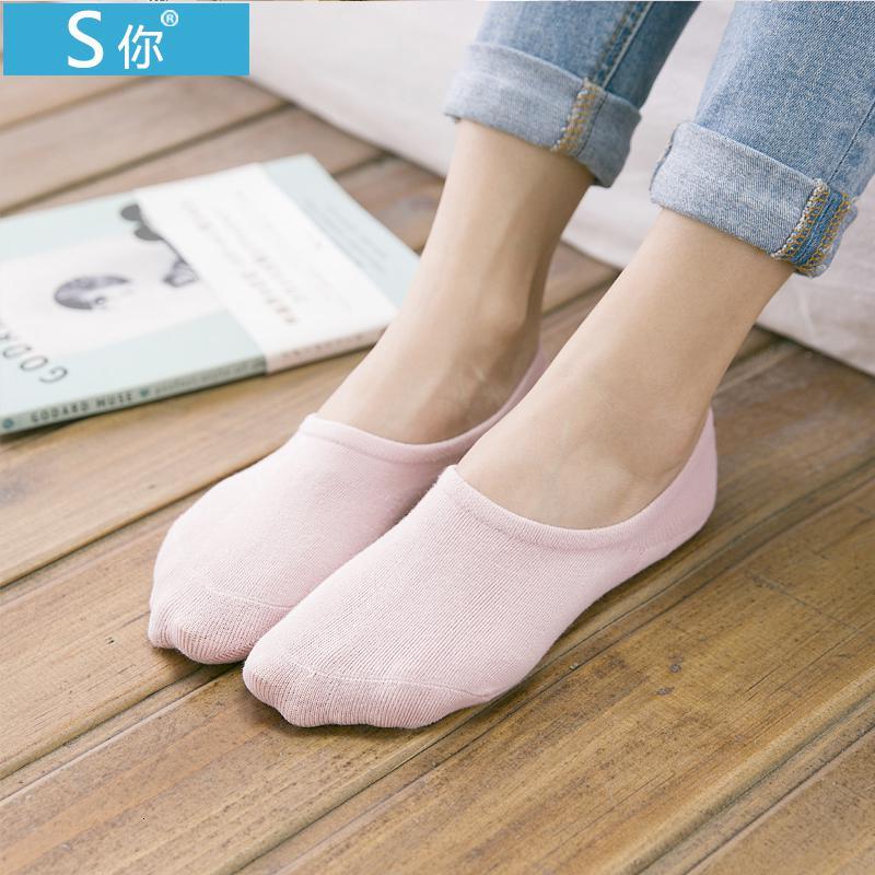 袜子女士短袜低帮浅口纯色船袜女夏季薄款隐形袜棉袜运动袜女袜