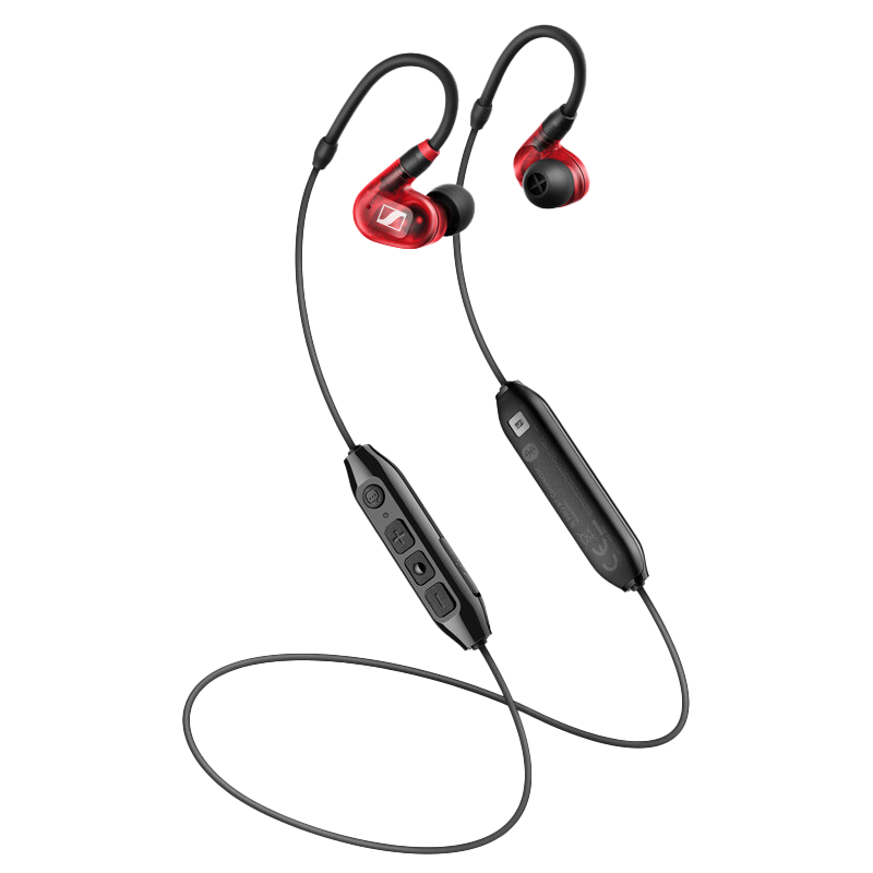 森海塞尔(SENNHEISER) IE100PRO WIRELESS RED颈挂入耳式专业无线蓝牙监听耳机发烧红色高清大图