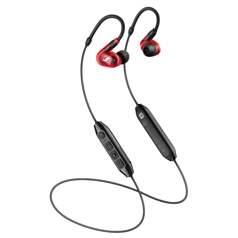 森海塞尔(SENNHEISER) IE100PRO WIRELESS RED颈挂入耳式专业无线蓝牙监听耳机发烧红色