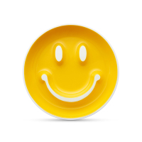 满趣健(munchkin)母婴婴幼儿童餐具 Smile N Scoop 笑脸吸盘训练盘-黄型号27143-黄 PP材质