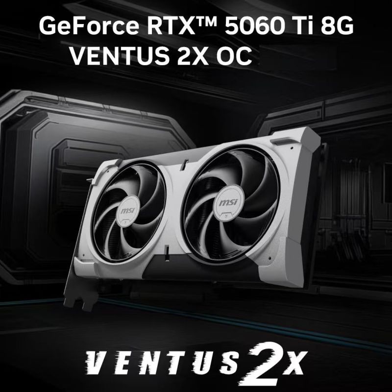 微星RTX 5060 Ti 8G万图师AI 设计 直播 电竞 显卡 RTX 5060Ti 万图师 8G台式电脑组装游戏显卡全新 不支持无理由退货