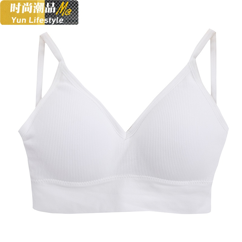 YUNWUXIN美背文胸内衣女小胸聚拢无钢圈薄款小吊带学生胸罩收副乳裹胸上衣胸罩