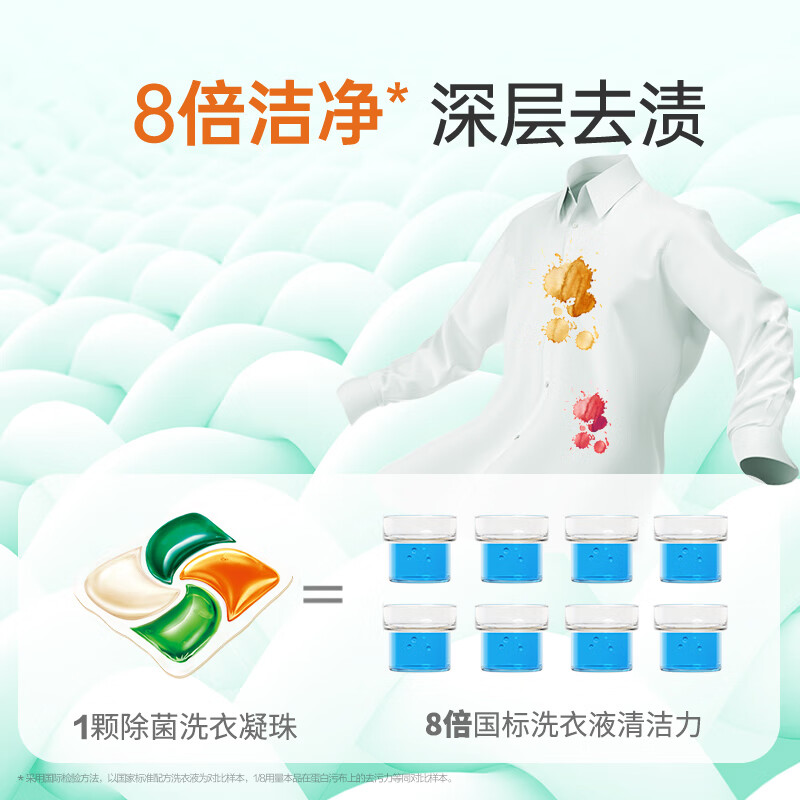 滴露(Dettol)除菌洗衣凝珠 雨后青草12g*50颗四腔 浓缩洗衣液 杀菌除螨柔顺留香高清大图