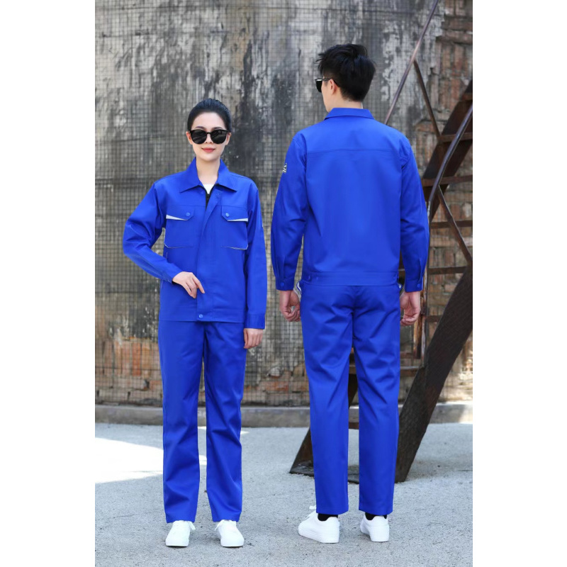 尹潮工作服男套装耐磨春秋长袖汽修机修车间厂服工地工装定制劳保服