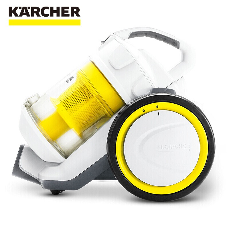 卡赫(KARCHER)吸尘器VC3白色豪华版 德国凯驰集团 卧式家用手持式小型静音强力除螨无耗材吸尘器0.9L旋风尘盒