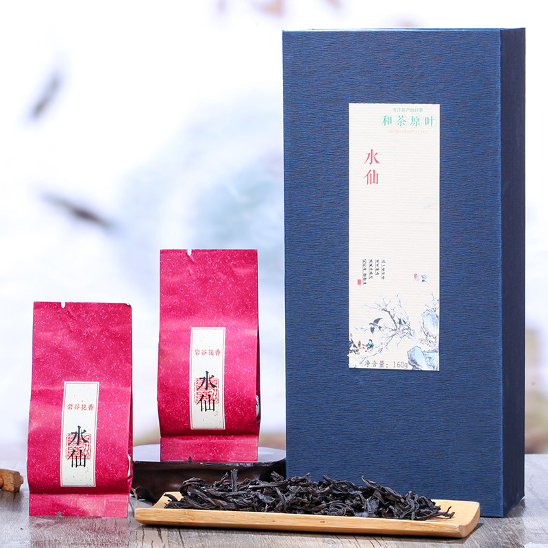 和茶原叶 雅致武夷岩茶水仙 乌龙茶 礼盒装 160g