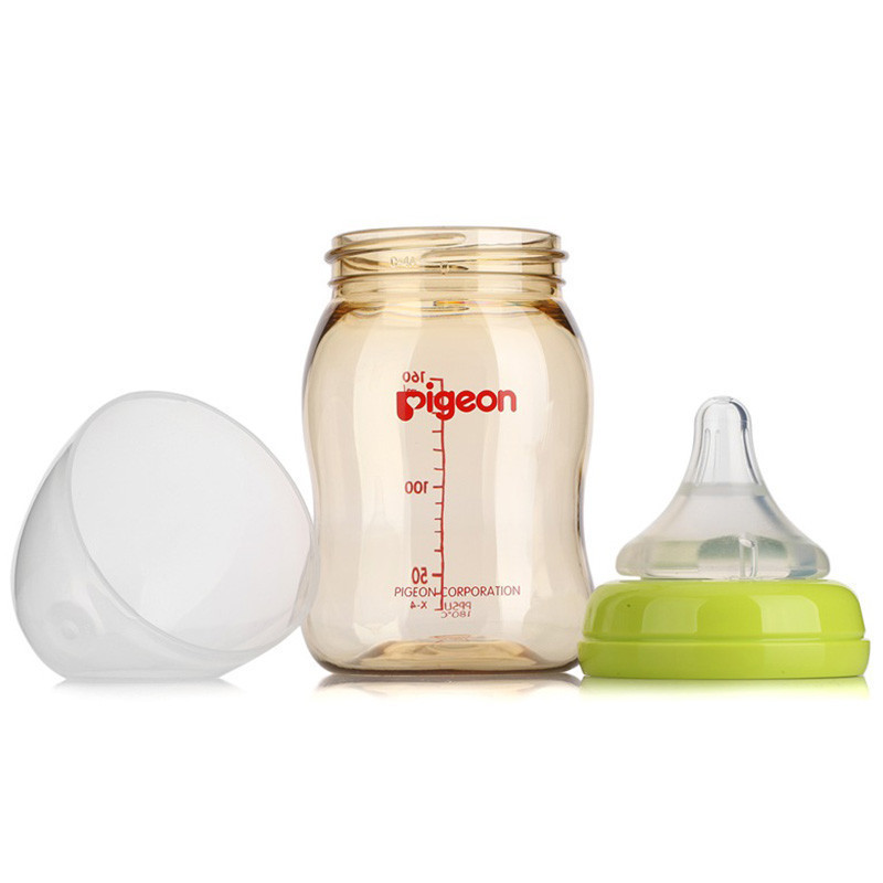 贝亲(PIGEON)母婴幼儿童自然实感宽口径PPSU奶瓶160ml带SS号奶嘴 AA76高清大图