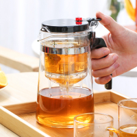 苏氏陶瓷耐热玻璃过滤茶壶茶具 按压式内胆飘逸杯大容量煮茶