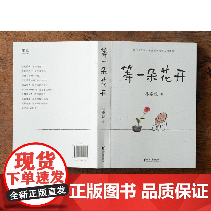 等一朵花开 国民漫画家 小林 林帝浣 代表作 逗趣 治愈 中国诗词大会水墨绘制 高考作文出题处 画如丰子恺 果麦文化高清大图