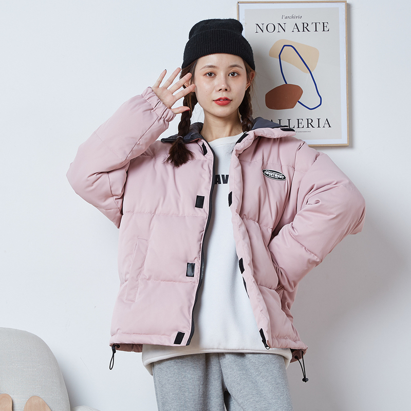 唐狮新款棉衣女冬季棉服韩版净色宽松时尚百搭韩版面包服潮