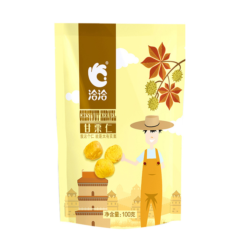 洽洽板栗仁恰恰熟制甘栗仁休闲零食每日坚果100g