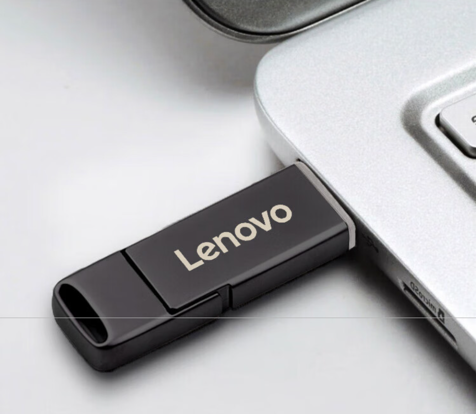 联想(Lenovo)64GType-CUSB3.2手机U盘双接口金属盖帽防尘防摔SX6Pro系列色